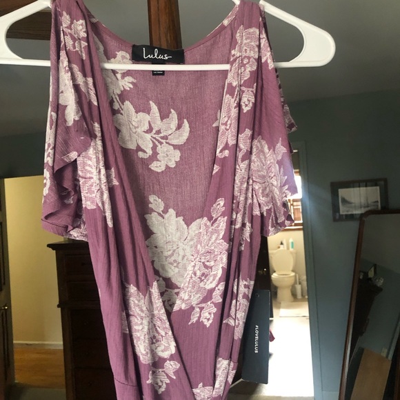 Heart of Marigold Dusty Lavender Floral Print Maxi Dress - Picture 5 of 5